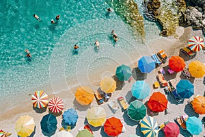 Colorful Beach Umbrellas