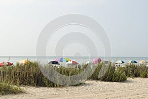 Colorful Beach Umbrellas at Myrtle Beach