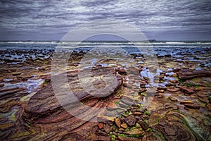 Bunt Strand vulkanisch insel 