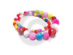 Colorful bead necklace
