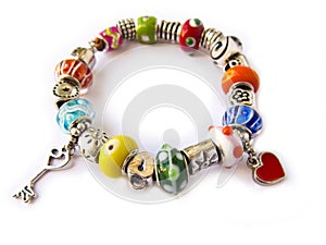 Colorful beads bracelet photo