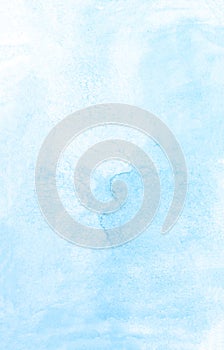 Blue soft watercolor background. Beautiful texture. photo