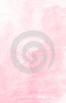 Pink soft watercolor background. Beautiful texture. photo