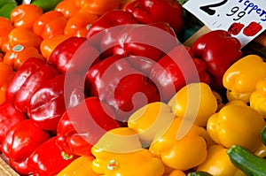 Colorful bell peppers