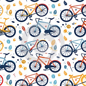 Colorful Bicycle Pattern