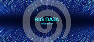 Colorful Big Data visualization background