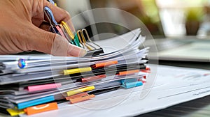 The colorful binder clips.AI generated image