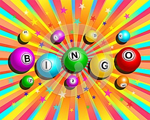 Colorful Bingo Background photo