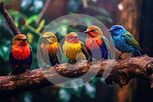 Colorful Birds Vibrant Avians