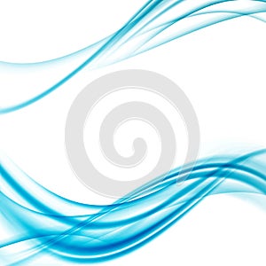 Colorful blue bright speed swoosh lines abstract