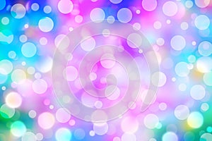 Colorful bokeh abstract sparkle light background