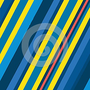 Colorful Blue Yellow Pattern With Diagonal Lines And Small Breakouts Vector Background Style