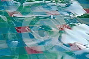 Colorful blur water movement