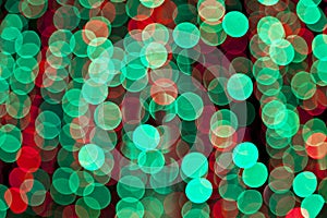 Colorful blurred bokeh lights