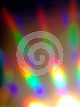 Colorful blurred close-up hologram texture