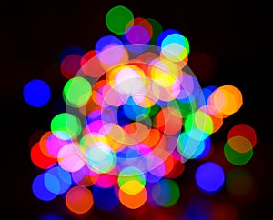 Colorful blurred lights