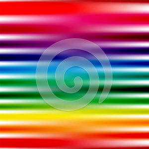 Colorful Blurred Pattern. Abstract Rainbow Horisontal Striped Background