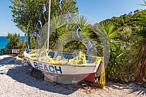 Colorful boat Greece