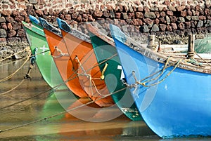 Colorful boats