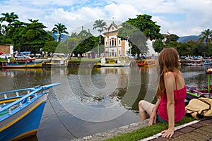 Colorful boats Paraty