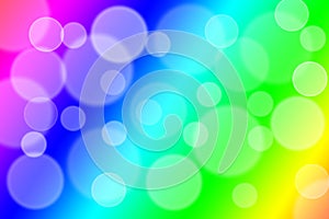 Colorful bokeh abstract light background