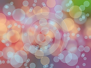 Colorful bokeh blur background