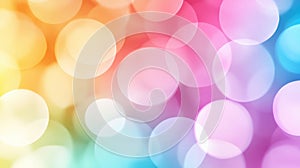 Colorful bokeh lights create a dreamy and vibrant background, AI