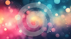 Colorful bokeh lights creating sparkling abstract background texture