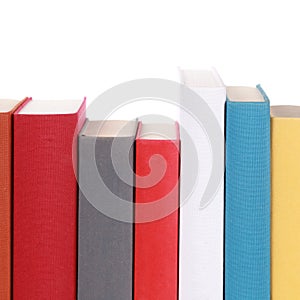 Colorful book spines