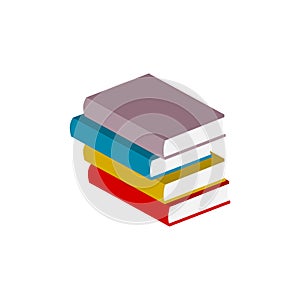 Colorful books icon or logo
