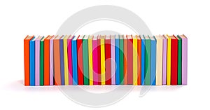 Colorful Books in a row