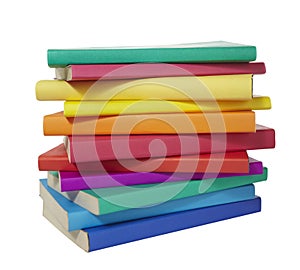 Colorful books stack education