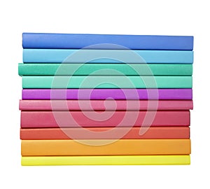 Colorful books stack education