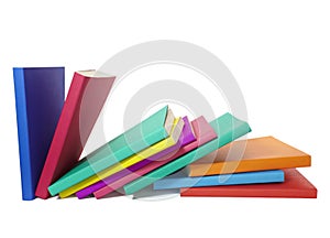 Colorful books stack education