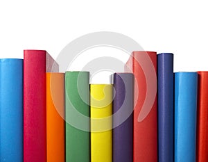 Colorful books stack education