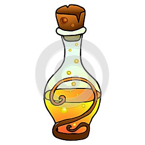 Colorful bottle with a magic potion