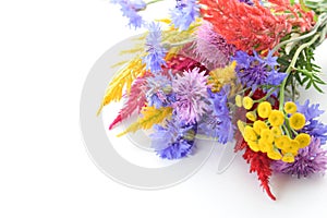 colorful bouquet of cut flowers