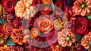 A colorful bouquet featuring a mix of vibrant flowers photo