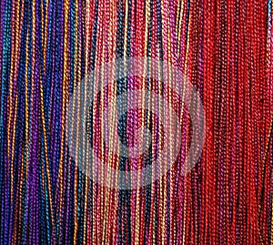 Colorful Braids of Wool Thread