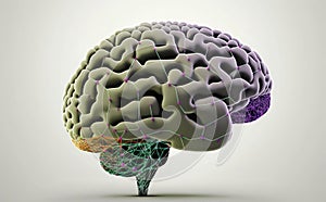 colorful brain splash Brainstorm and inspire concept, Creativity concept with the human brain exploding in colors,