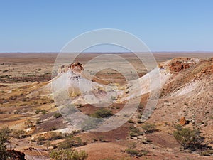 The colorful Breakaways in the outback Australia
