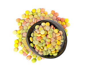 Colorful Breakfast Bolls, Fruity Cereal Ball, Colorful Corn Cereals Collection