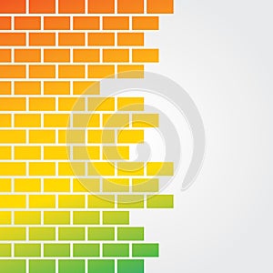 Colorful brick background