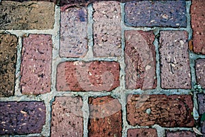 Colorful brick path background textures