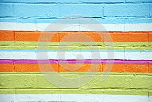 Colorful Brick Wall