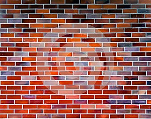 Colorful brick wall background