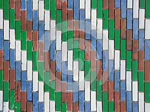 Coloerd bricks as background