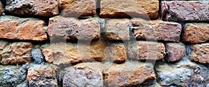 Colorful Bricks Pattern For Texture Background .Brick Pattern Wall Use For Graphic Design