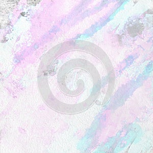 Colorful bright background. Beautiful overflowing watercolor swirls, ripples, strikes  in bright and light blue, pink and purple