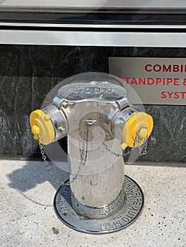 Detail of fire hydrants in New York City. photo